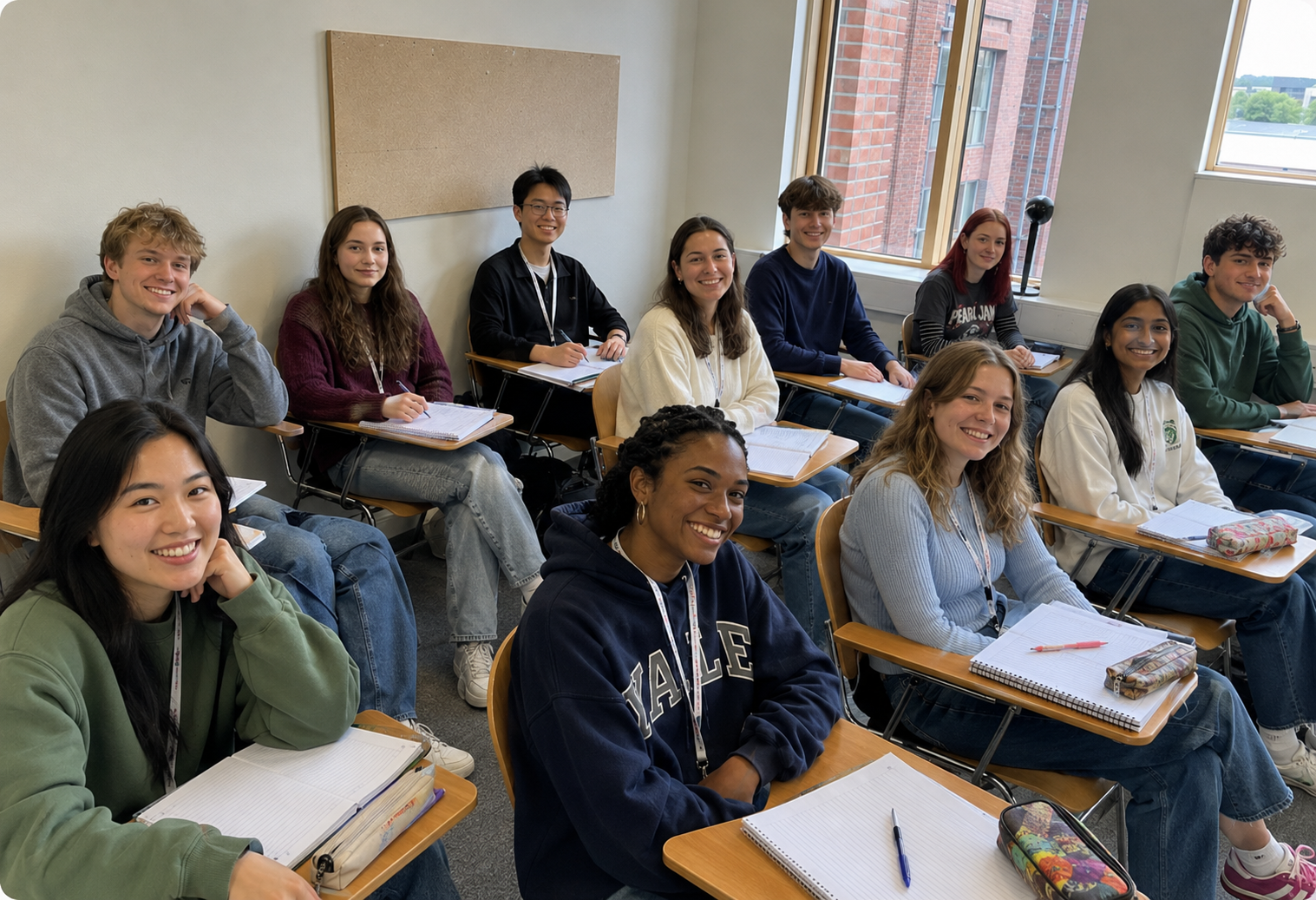 Estudiantes en el campus de UCD durante el verano
